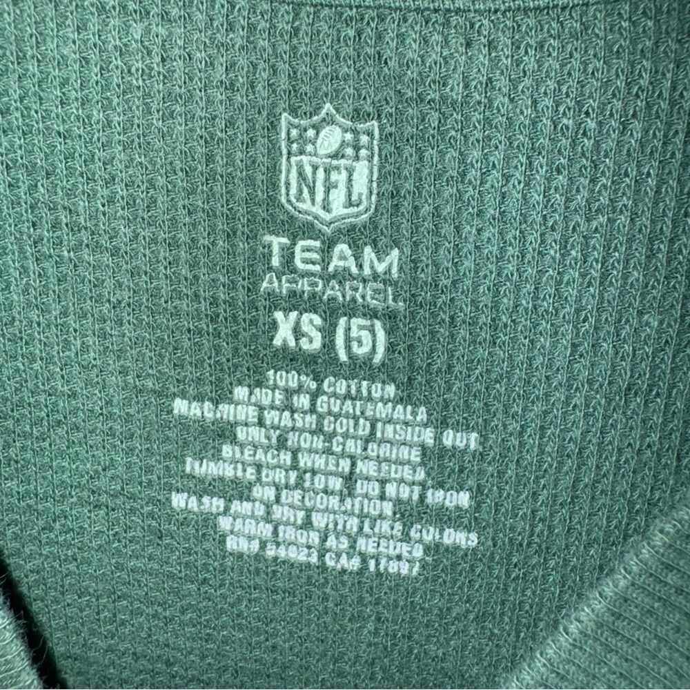 NFL New York Jets size 5 Kids Green Long Sleeve thermal Shirt - Picture 2 of 3